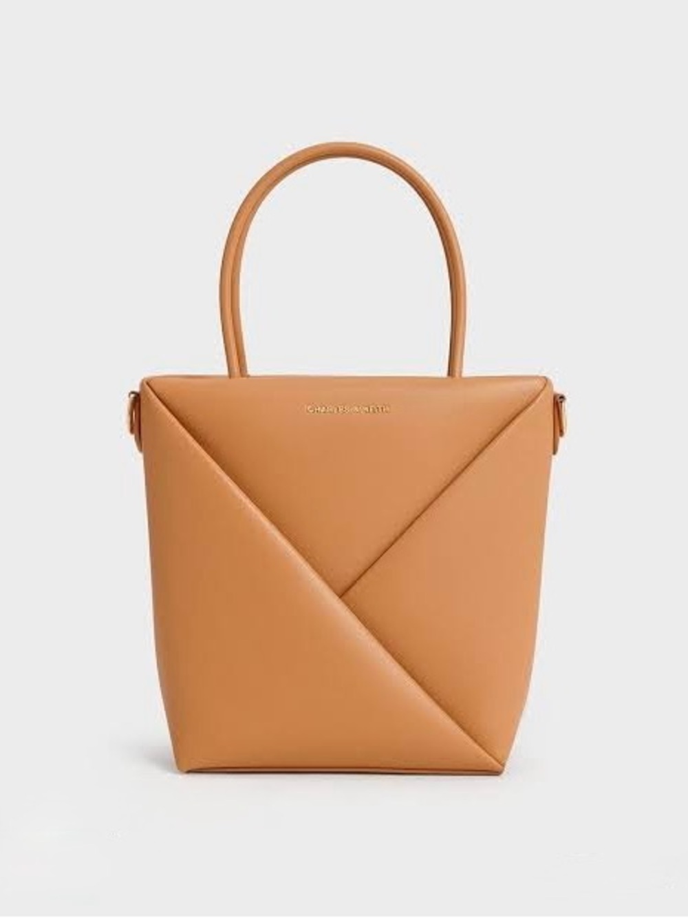 CHARLES & KEITH Midori Geometric Elongated Tote Bag